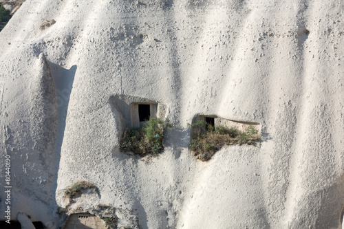Stone formations, Fairy Chimneys in Cappadocia, Turkey photo