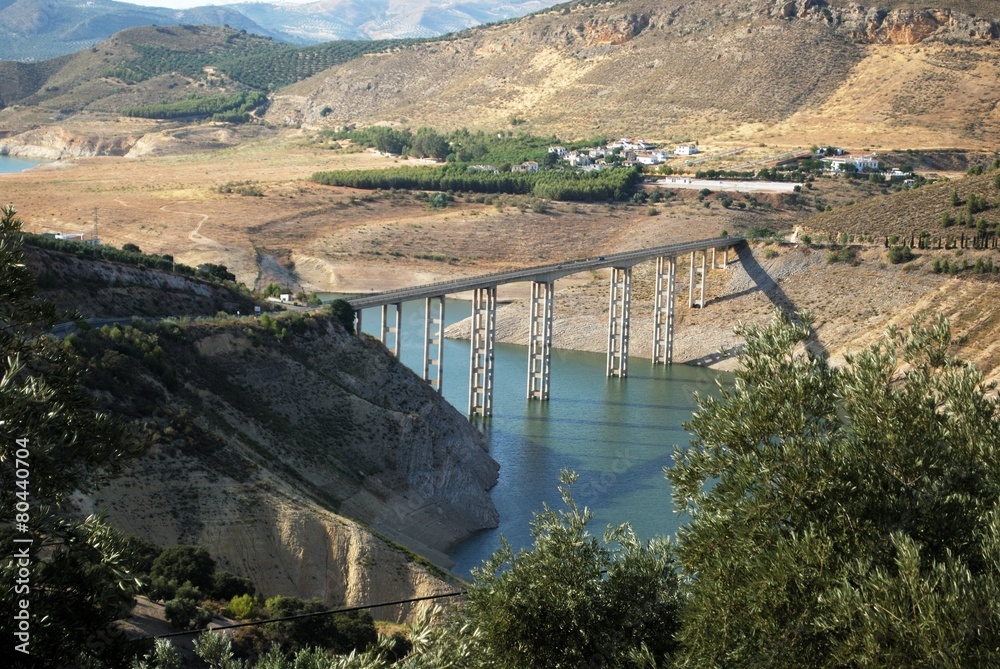 Obraz premium Iznajar reservoir, Spain © Arena Photo UK