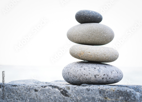 Japanese stacking meditation zen stones