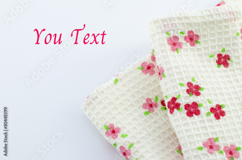 flower fabric with place for your text
