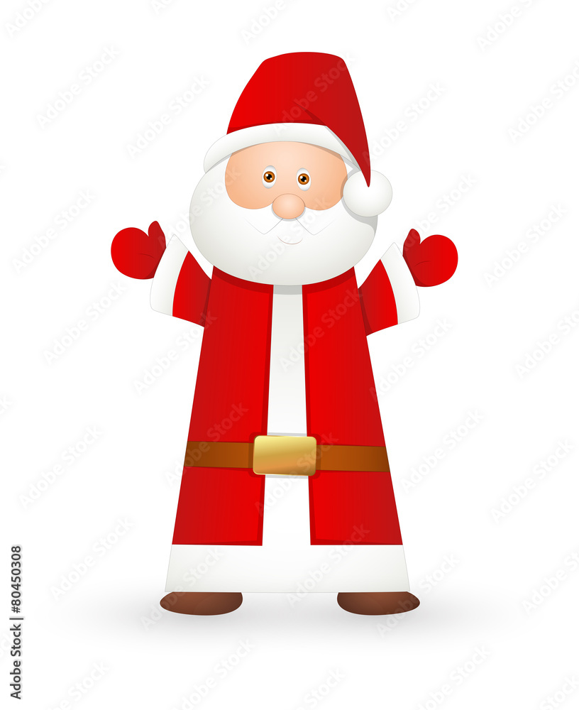 Happy Cartoon Santa Character Happy Cartoon Santa Character
