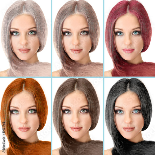 Concept of coloring hair. P...
