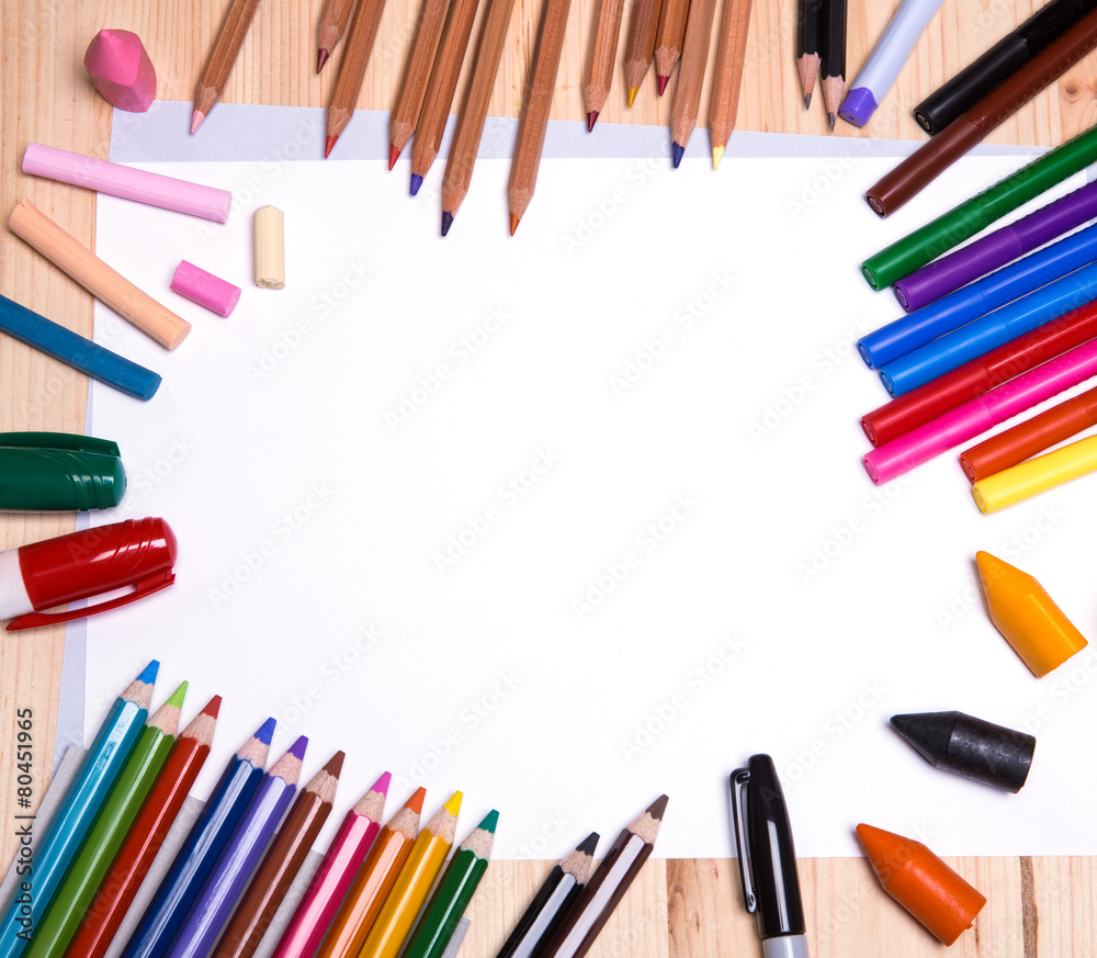 Fototapeta premium drawing materials