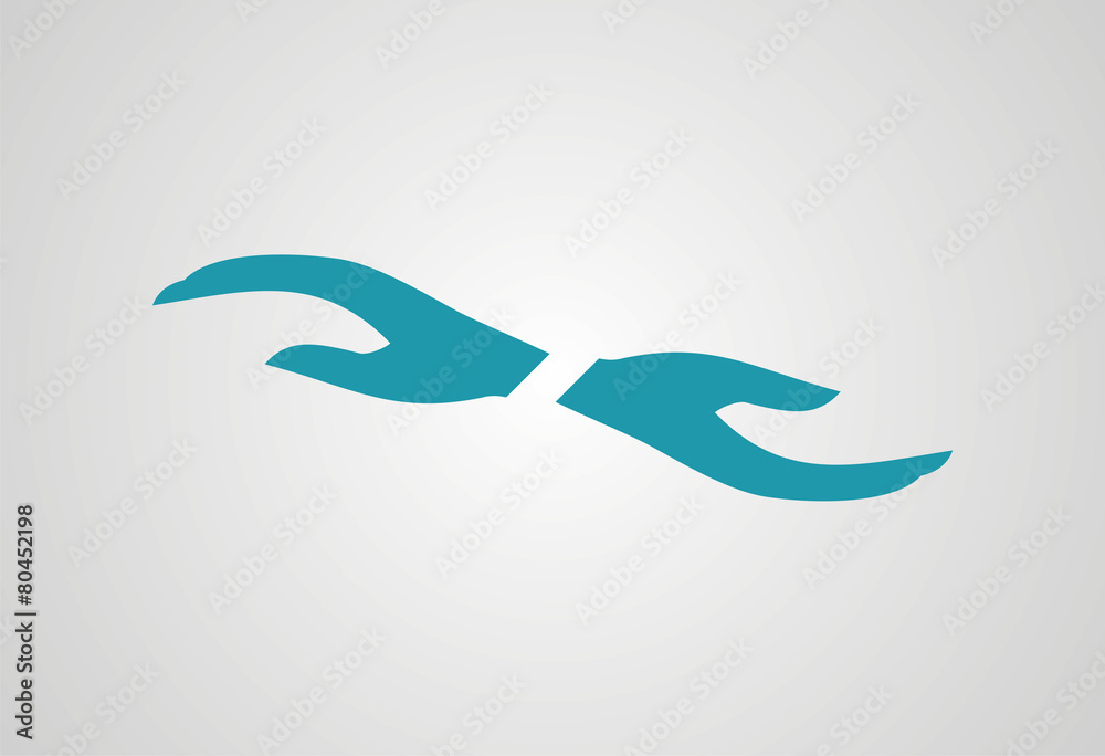Hand logo vector Hand logo vector