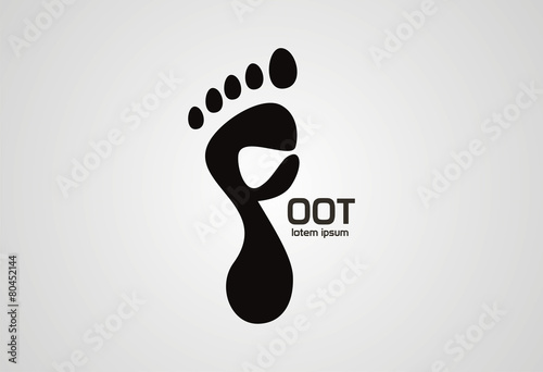 Foot creative logo vector