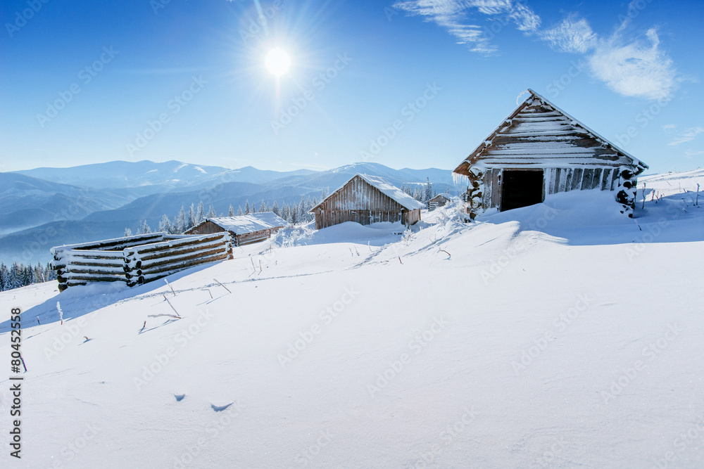 chalet in the mountains