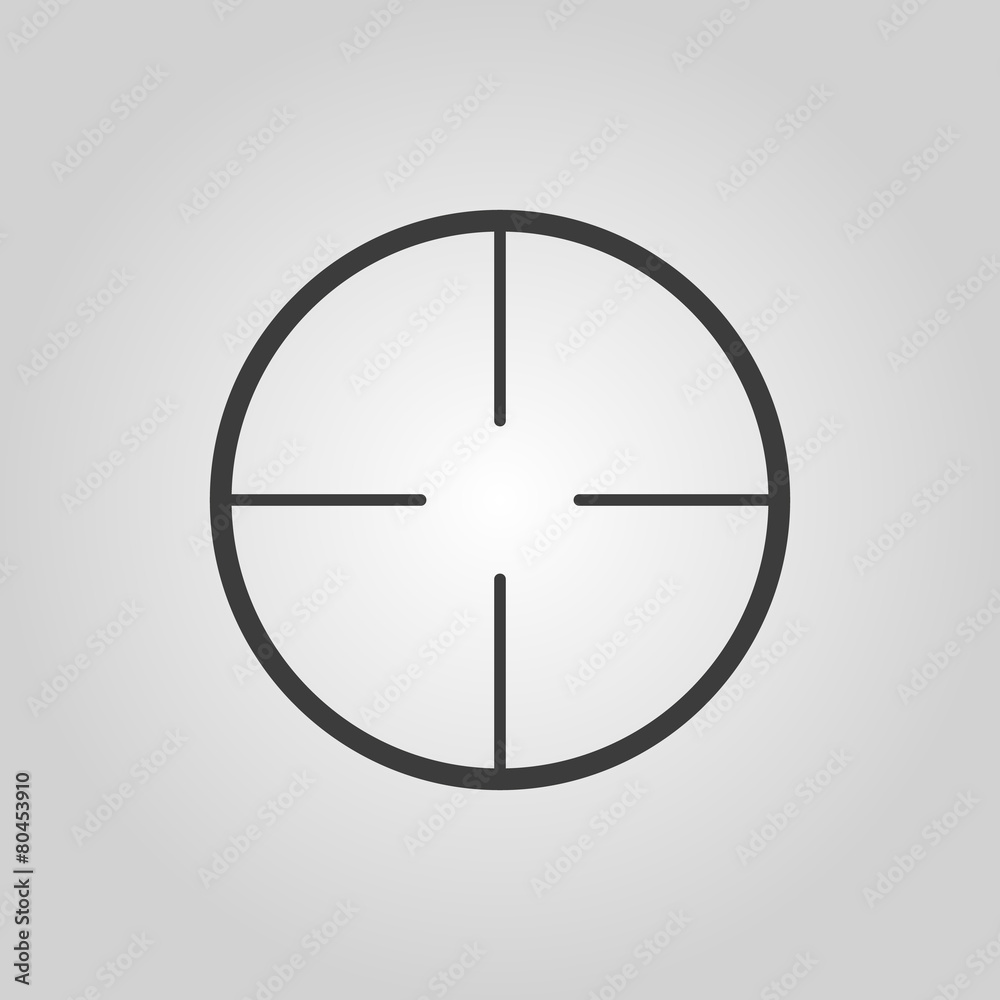 The crosshair icon. Search symbol. Flat The crosshair icon. Search symbol. Flat
