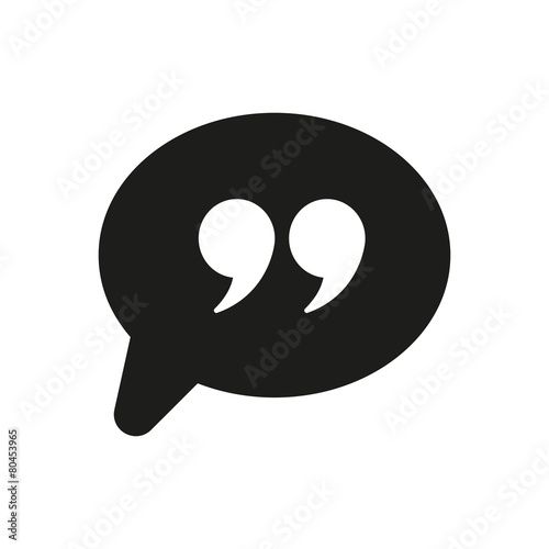 Quotation Mark Speech Bubble symbol