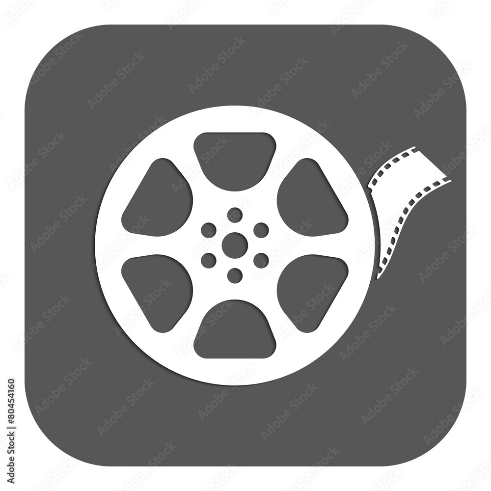 The video icon. Movie symbol. Flat The video icon. Movie symbol. Flat