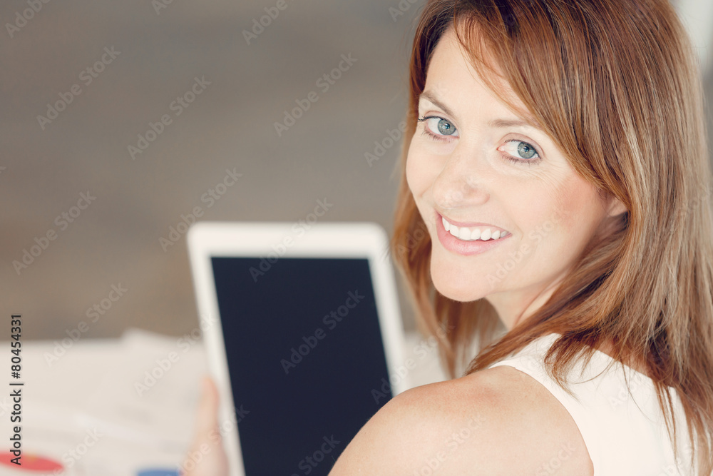 Fototapeta premium Making sure I am up to date