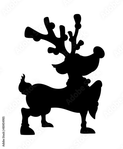 Cute Reindeer Walking Shape