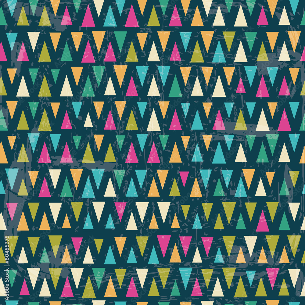 Seamless vector geometric pattern