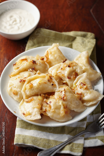 potato and onion pierogi