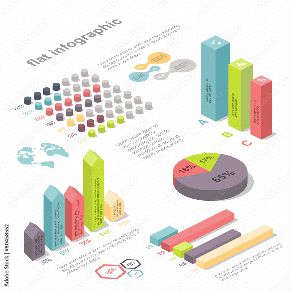 Flat 3d isometric infographic for your business presentations. Flat 3d isometric infographic for your business presentations.
