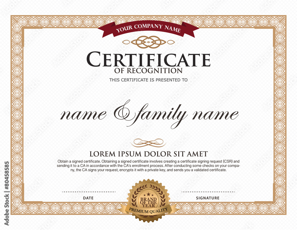 certificate template. certificate template.