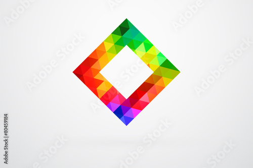 Square Color Palette Guide Spectrum Vector