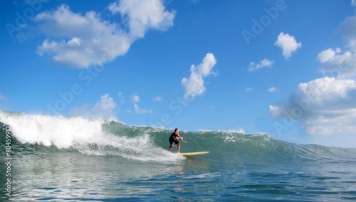 Sticker Longboard Surfer