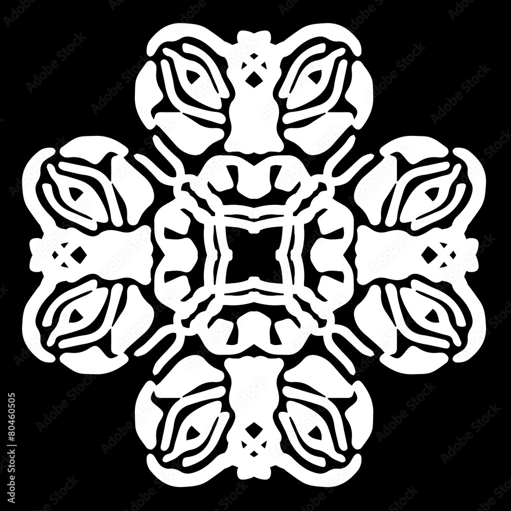 Abstract ornament, stencil round pattern, decor element, vector Abstract ornament, stencil round pattern, decor element, vector