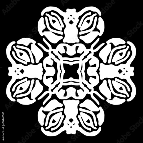 Wallpaper Mural Abstract ornament, stencil round pattern, decor element, vector Torontodigital.ca