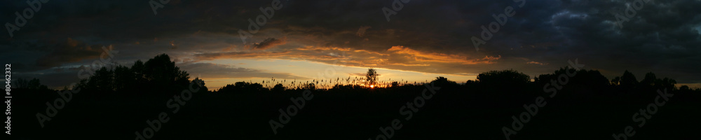Sunset sky at summer season Sunset sky at summer season