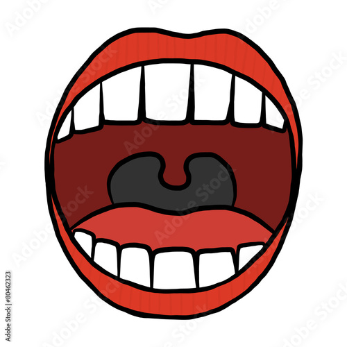 opened mouth