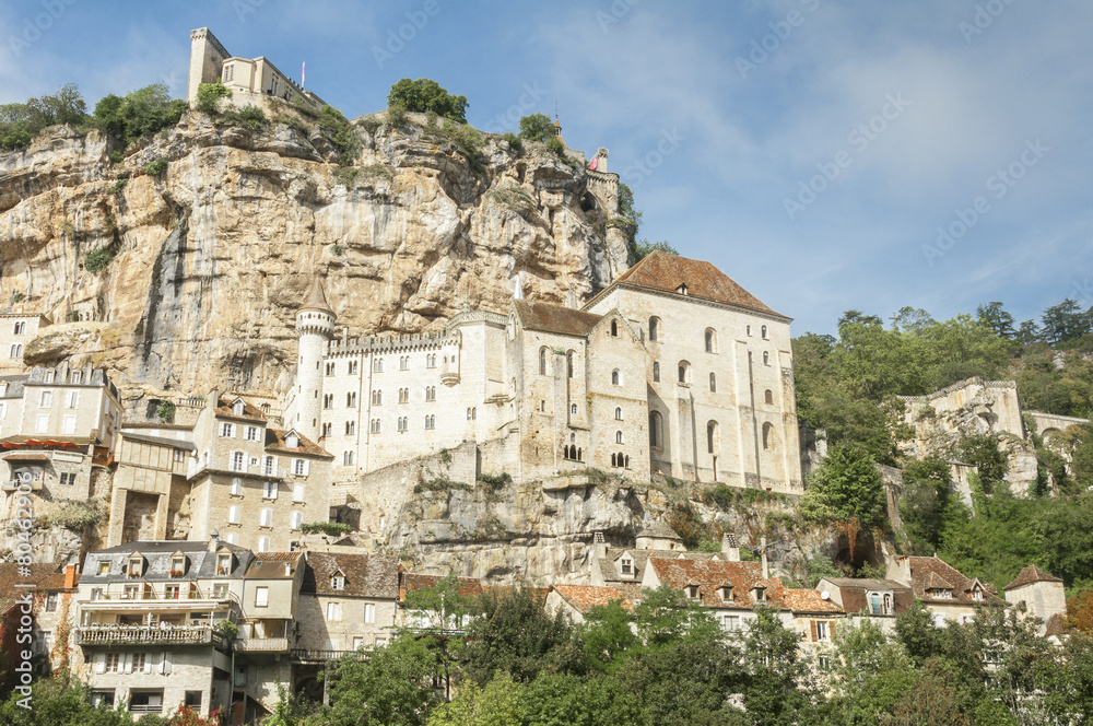 The village of Rocamadour in Midi-Pyrenees (France)