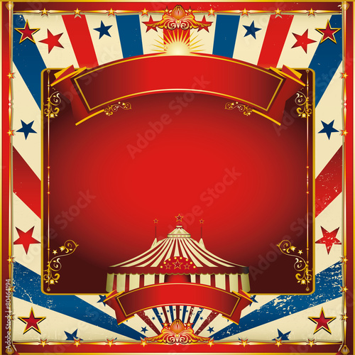 Nice vintage circus background with big top