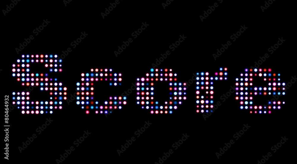 Score led sign Score led sign