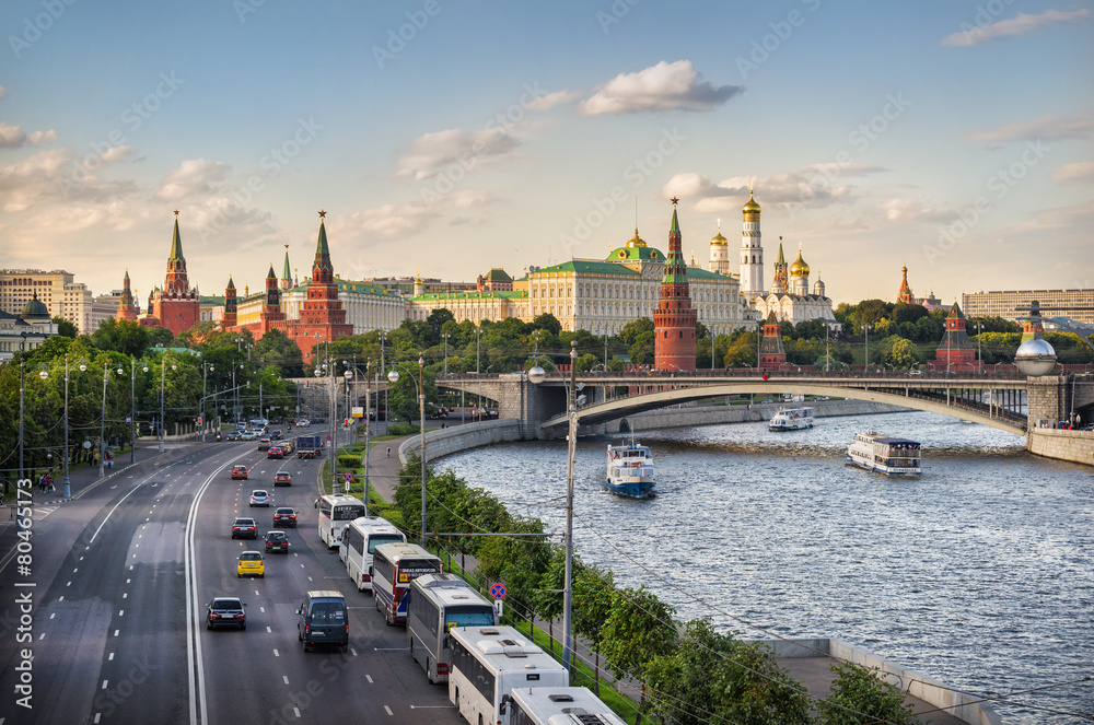 Fototapeta premium Московский трафик Moscow traffic