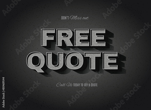 Obraz na plátne vector free quote sign