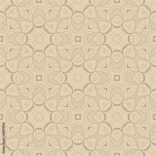 Abstract seamless doodle pattern