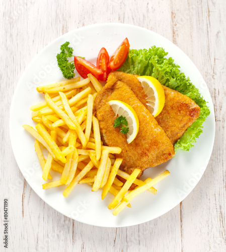 Tableau sur toile wiener schnitzel