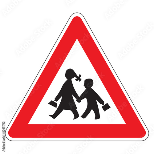 School crossing sign