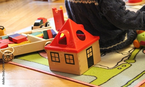 Wooden house toy