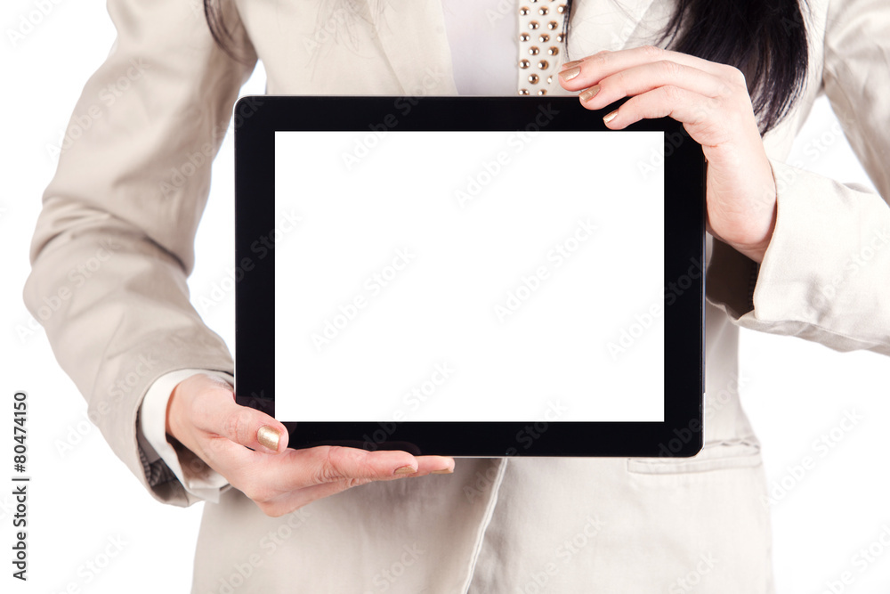 tablet touch computer gadget in female hands holding tablet touch computer gadget in female hands holding