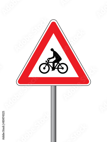 Bicycle crossing sign