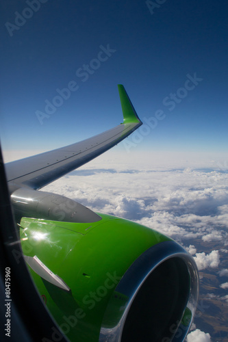 Flying view of wing