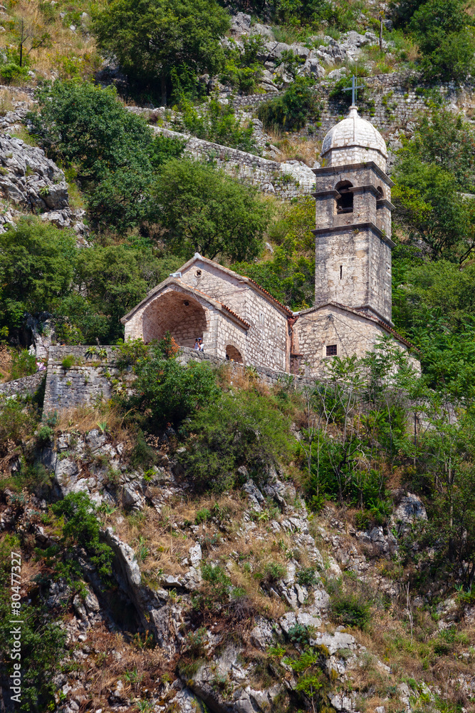 Stone Chapel of Our Lady of Salvation in Kotor, Montenegro.