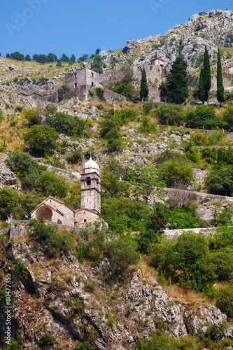 Stone Chapel of Our Lady of Salvation in Kotor  Montenegro.