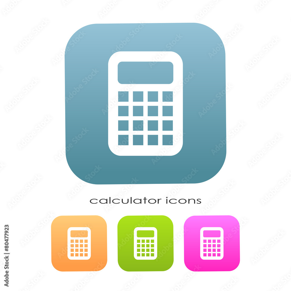 Calculator vector icon Calculator vector icon