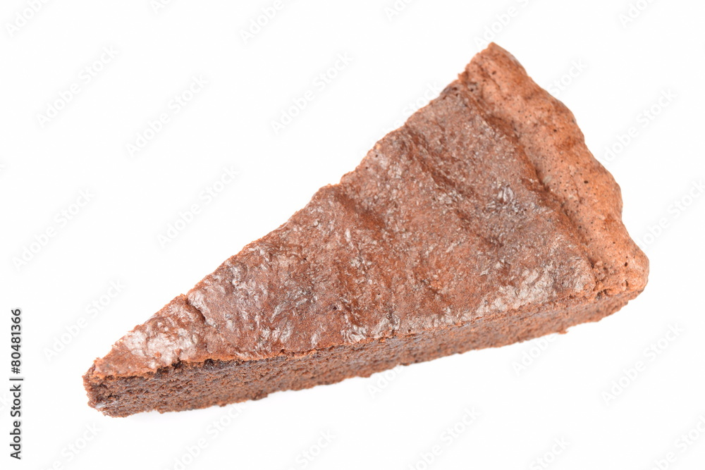 Sweet and tasty chocolate cake on a white background. Sweet and tasty chocolate cake on a white background.