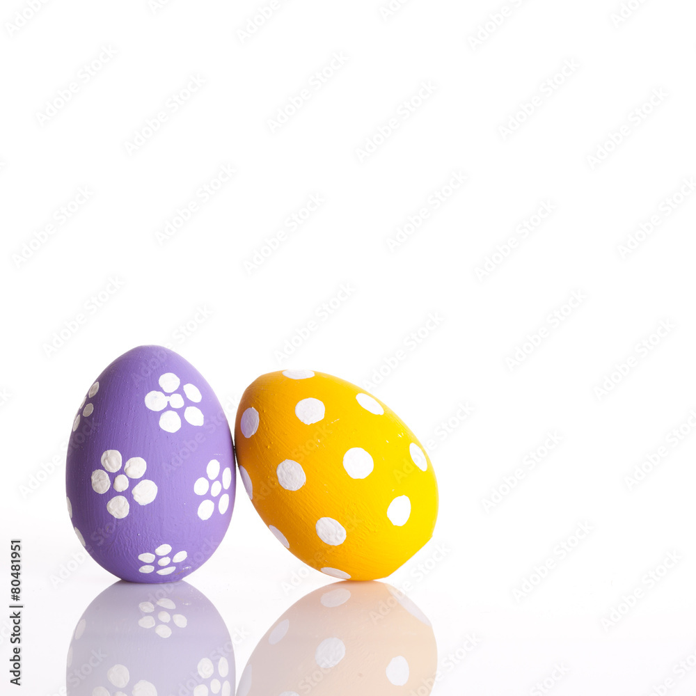 easter eggs isolated on white easter eggs isolated on white