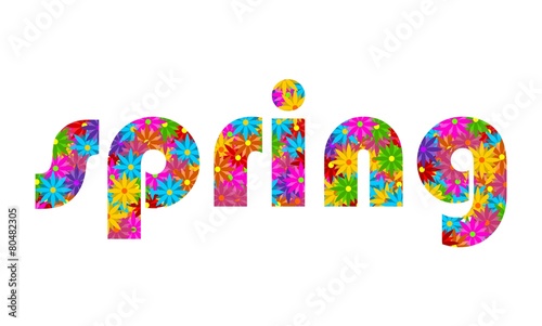 Spring floral banner