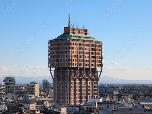 Torre Velasca in Milan, Italy. photo