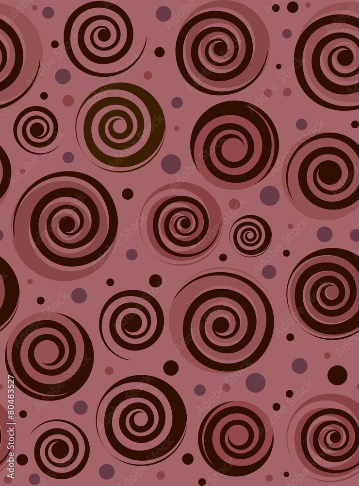 Fototapeta premium Seamless background with spirals
