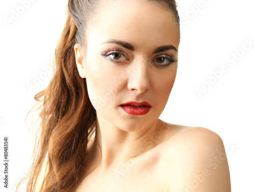 Portrait of beautiful woman...