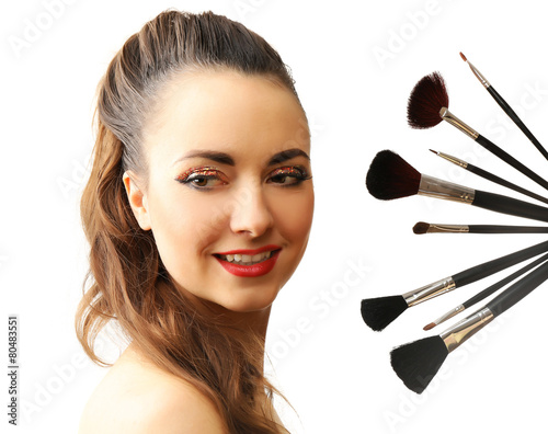 Portrait of beautiful woman...