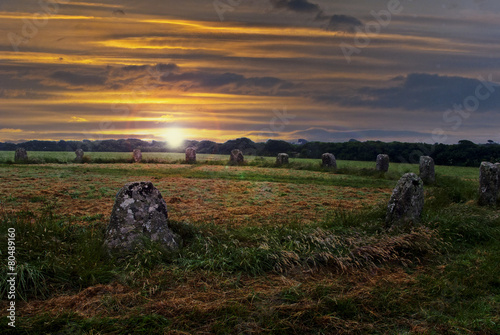 prähistorischer Steinkreis in Cornwall, England photo