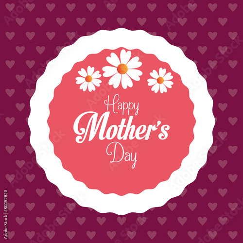 Happy mothers day card design.
