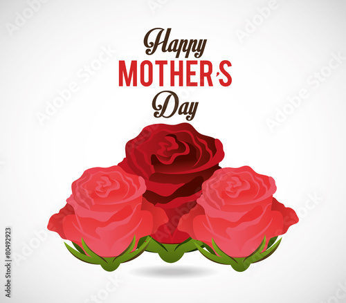 Happy mothers day card design.